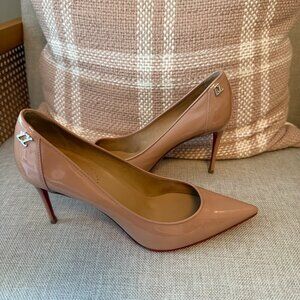 Christian Louboutin Nude Patent Leather (Size 37)
